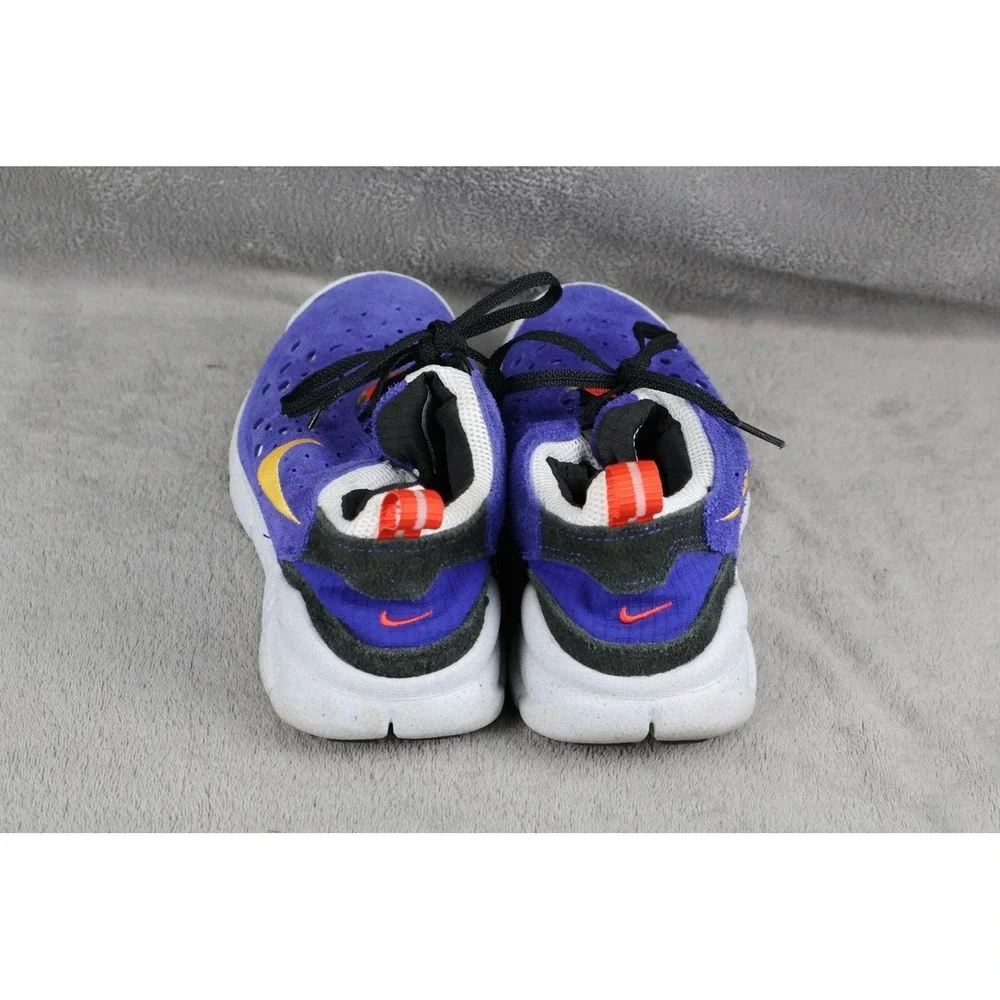 Mens Nike Free Run Trail Shoes Size 8 Blue Suede Running Athletic CW5814-401